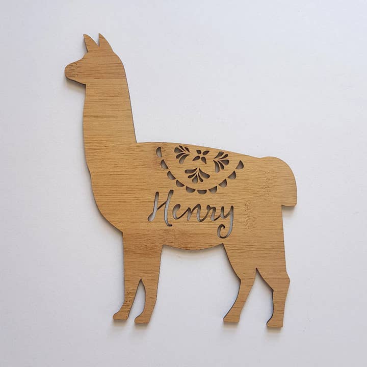 LLAMA-ALPACA Personalised Wall Hanging for wholesale by Little Birdy Finds