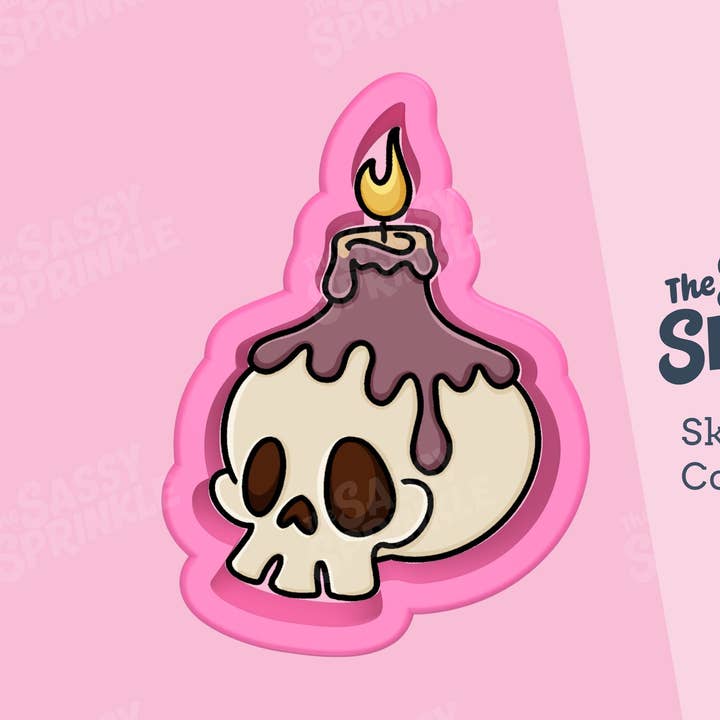 Skull Cookie Cutter, Halloween Fortune Teller Cookie Cutter for wholesale by The Sassy Sprinkle