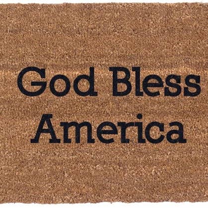 God Bless America - Vinyl Backed Coco Mats for wholesale by CocomatsNMore