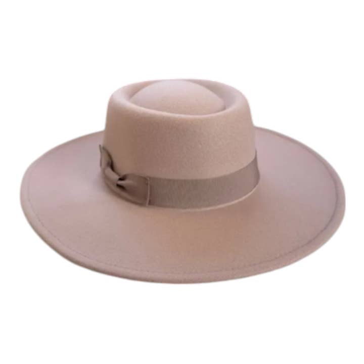 Portia Hat - Wholesale Boater Hat - Unisex - Vegan Felt Boater Hat with Ribbon – Chic & Timeless!6