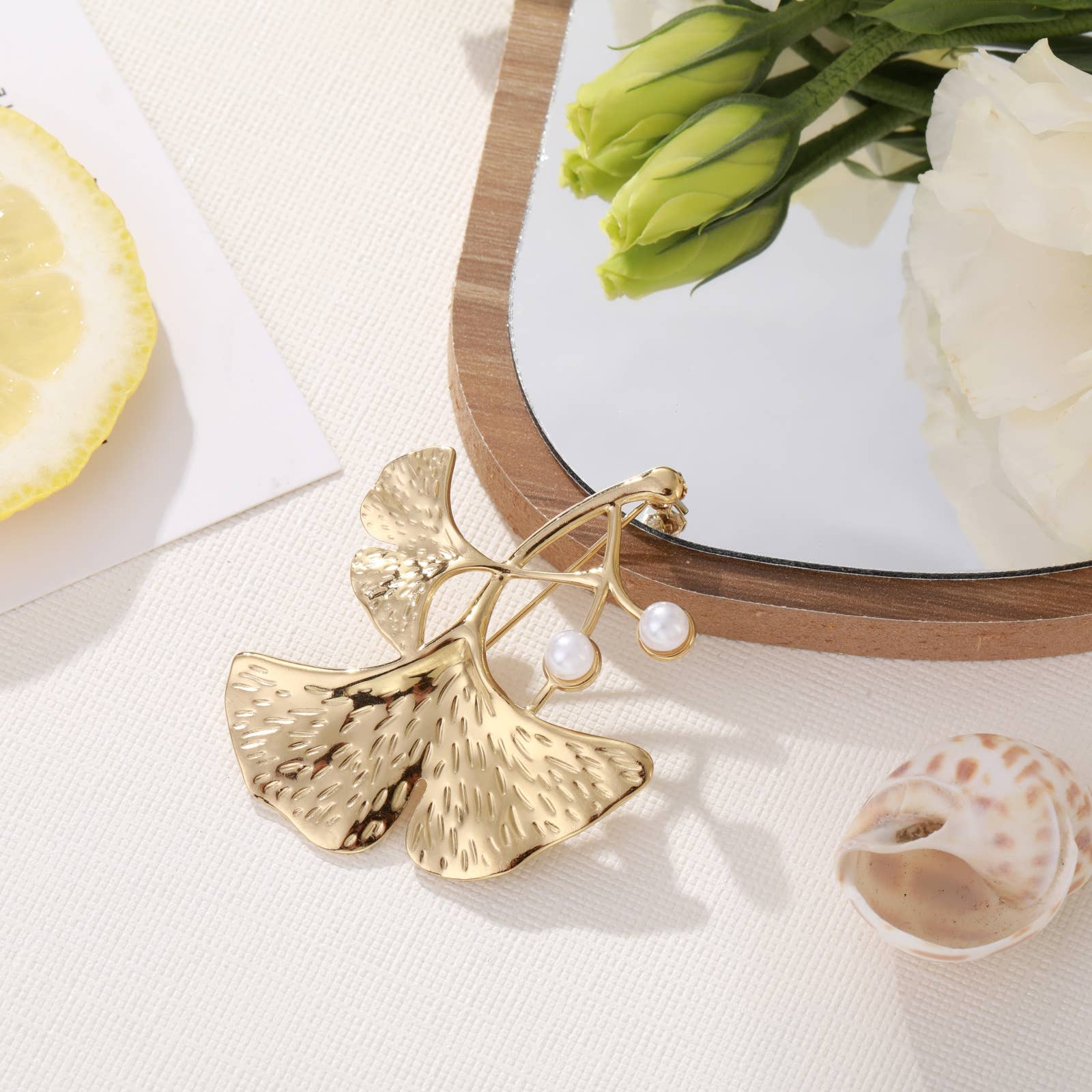 Guld Broche - Nerina for engroshandel på Faire