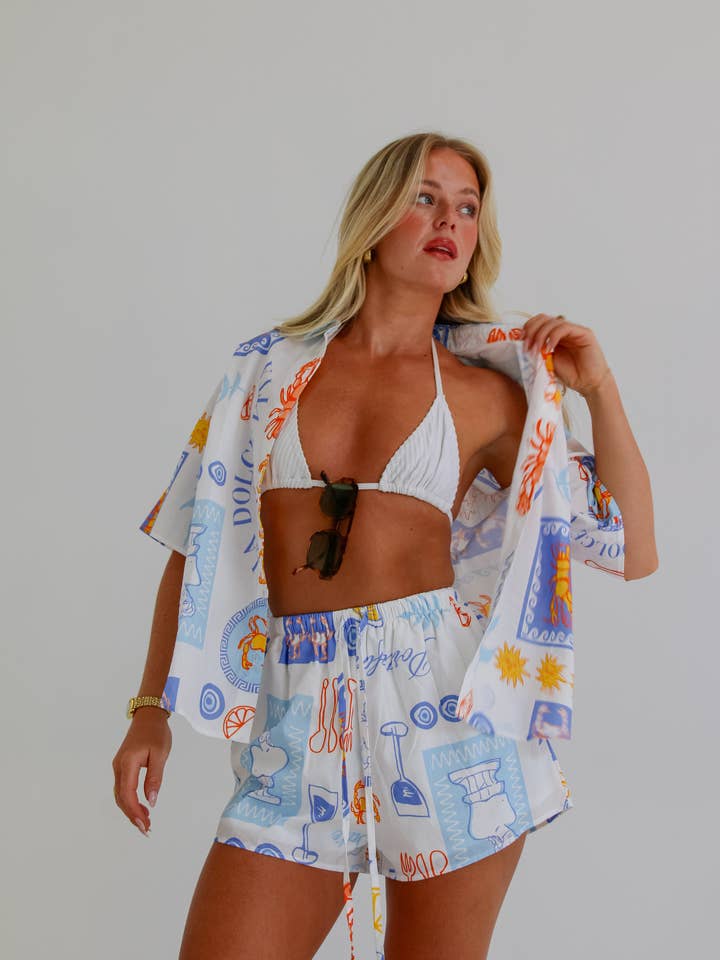 Dinner Date Two Piece Set 100% Cotton for wholesale by Melci Studio