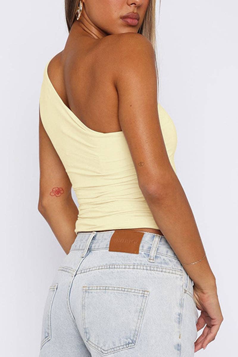 Mccolin - Vente Débardeur – femme - Débardeur asymétrique à perles.13