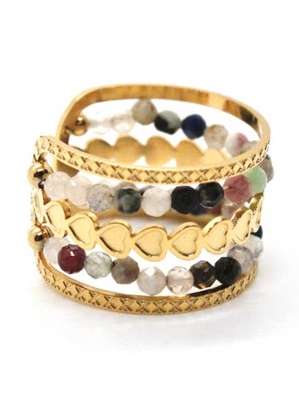 Turmalin och Tiny Heart Ring för wholesale av Aardwolf Jewelry