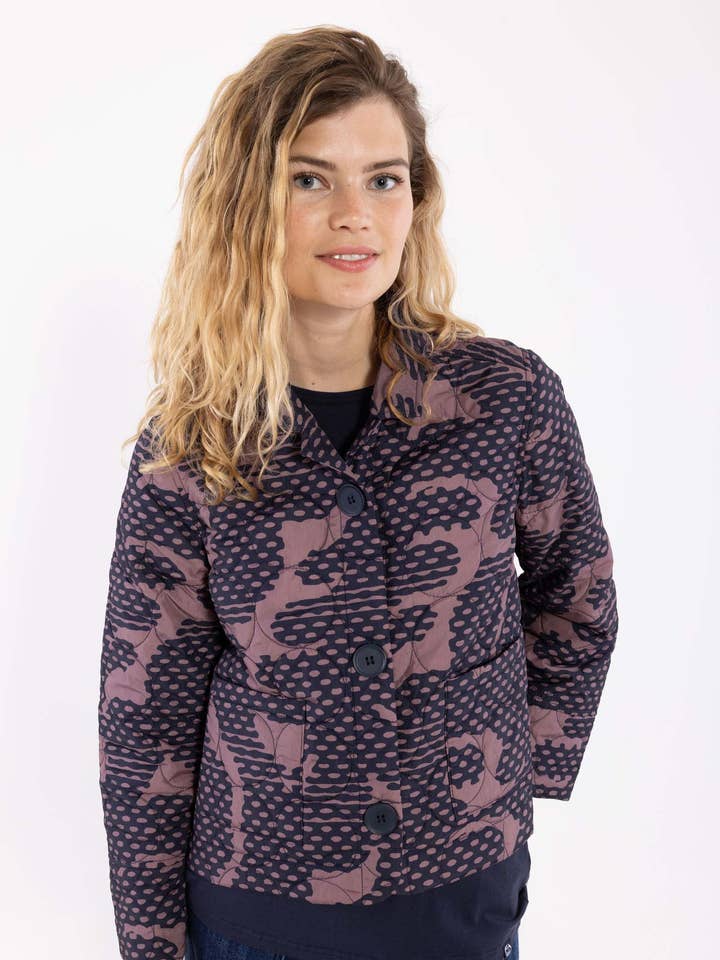 Danekind Blazer Térmico Azul-marinho/Malva Meio-tom por atacado de Danefae København