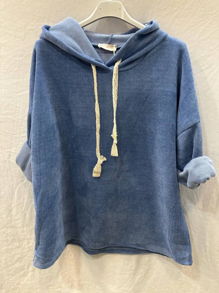 Mimi & Gogo - Wholesale Hoodie - Women's - Velvet lace hoodie @46181_LaceHoodie5