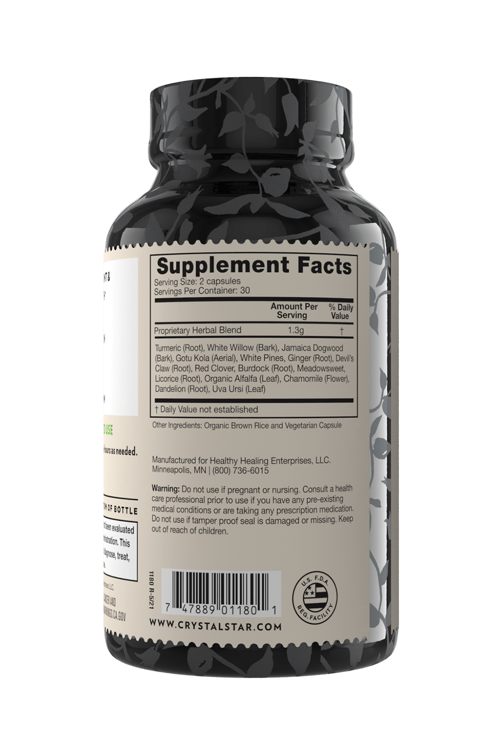 Crystal Star - Wholesale Oral Supplement/Vitamin - Inflama Relief2