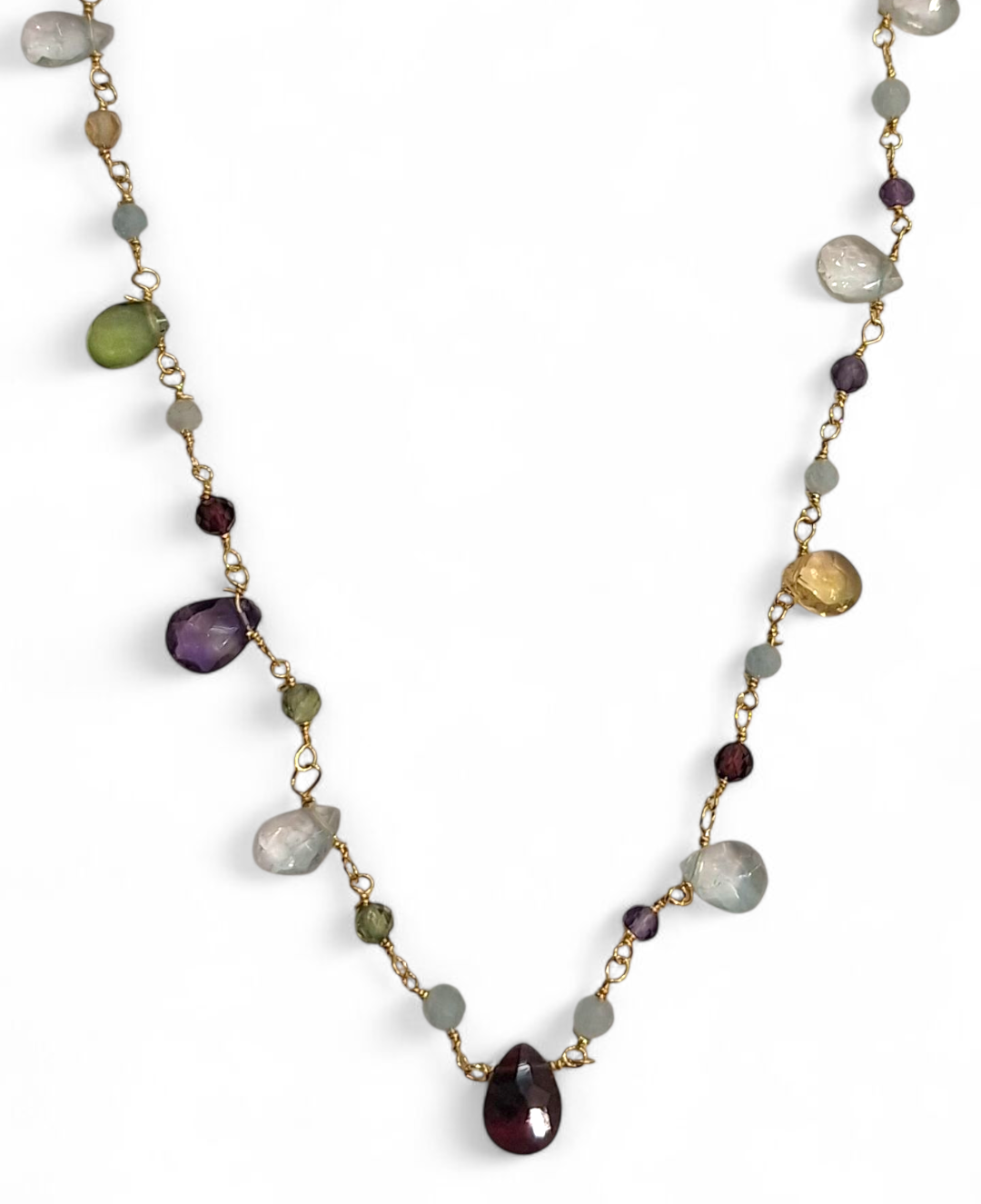 Grethe Winter - Wholesale Beaded/Pearl Necklace - CANDY necklace 925 silver with gemstones1