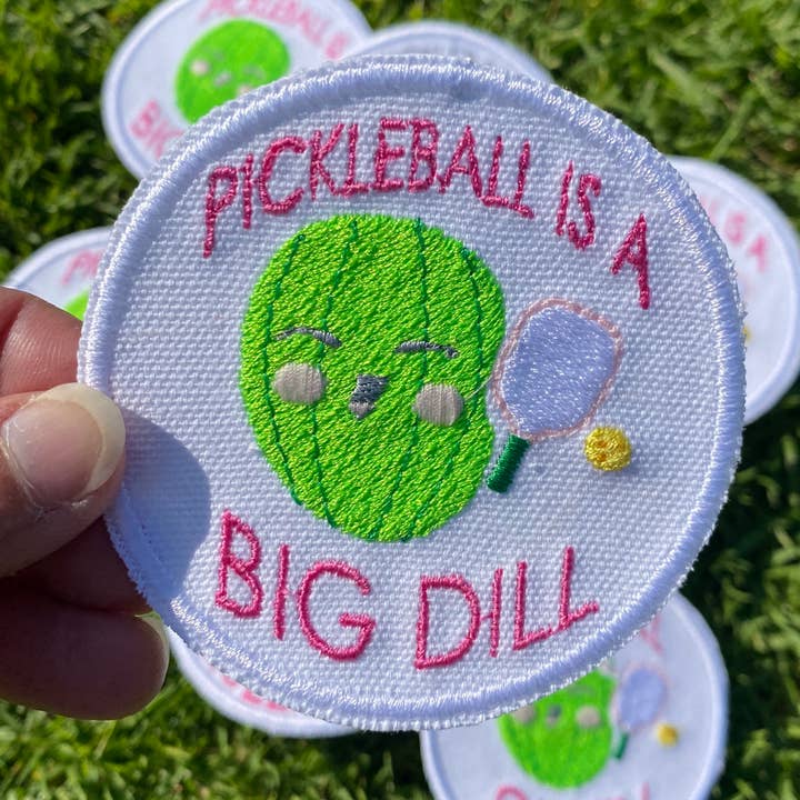 Screaming Pickles Gifts - Wholesale Patch - Handmade Pickle Ball Patches3