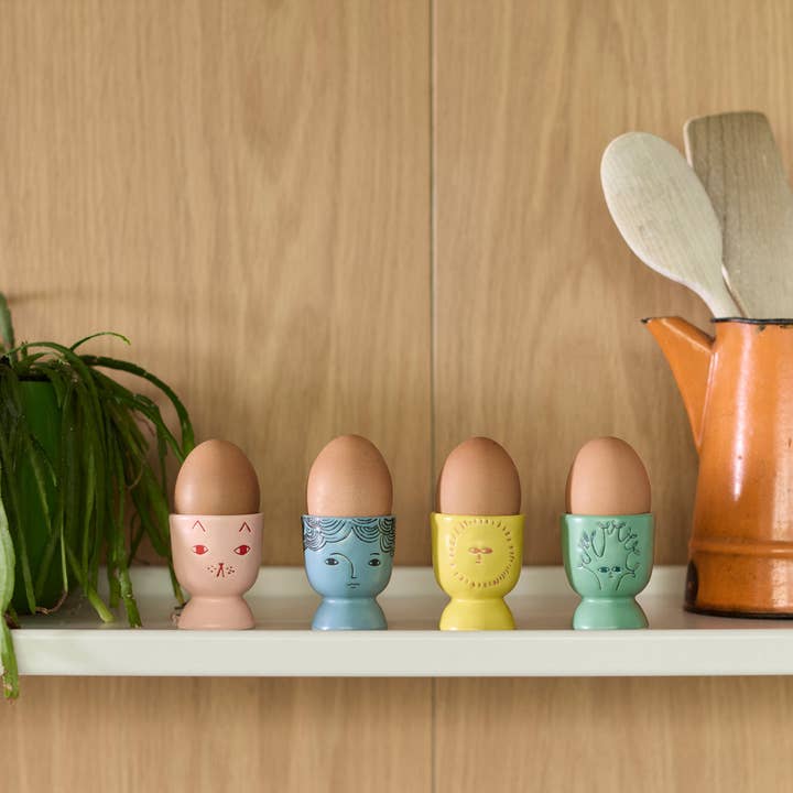 Donna Wilson - Vendita all'ingrosso Portauovo - Portauovo con volto sorridente2