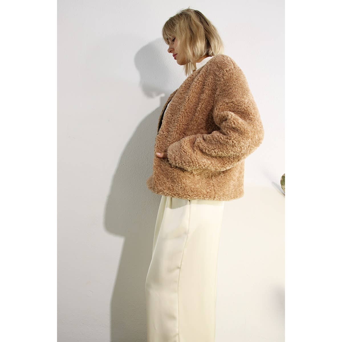 BROWN TONE TEDDY BEAR JACKET  for wholesale on Faire9