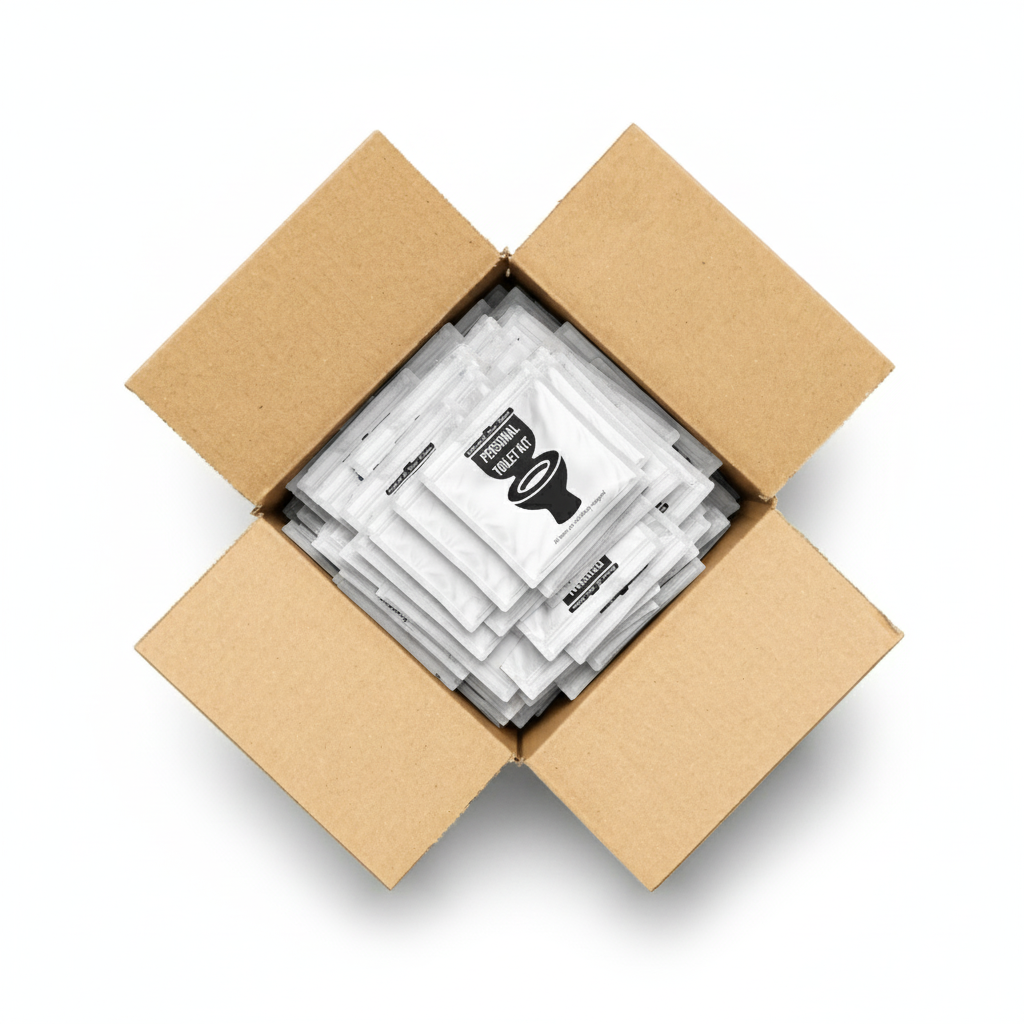 Kit U Safe - Wholesale Toiletry Bag - Unisex - White and Black Toilet Kit9