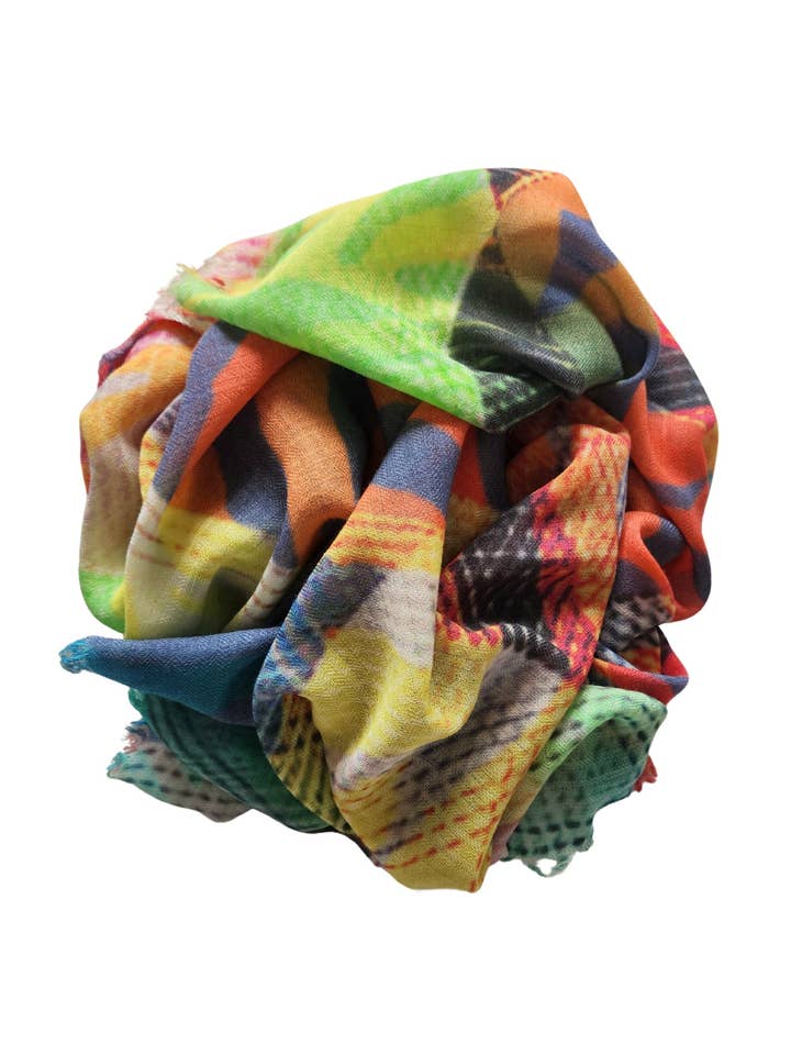 ANIMAL ABSTRACT SCARF for wholesale by Salisa Scarves