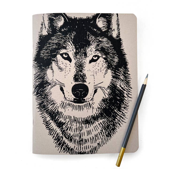 Carnet de croquis Grey Wolf//Journal pour la vente par Little Lark
