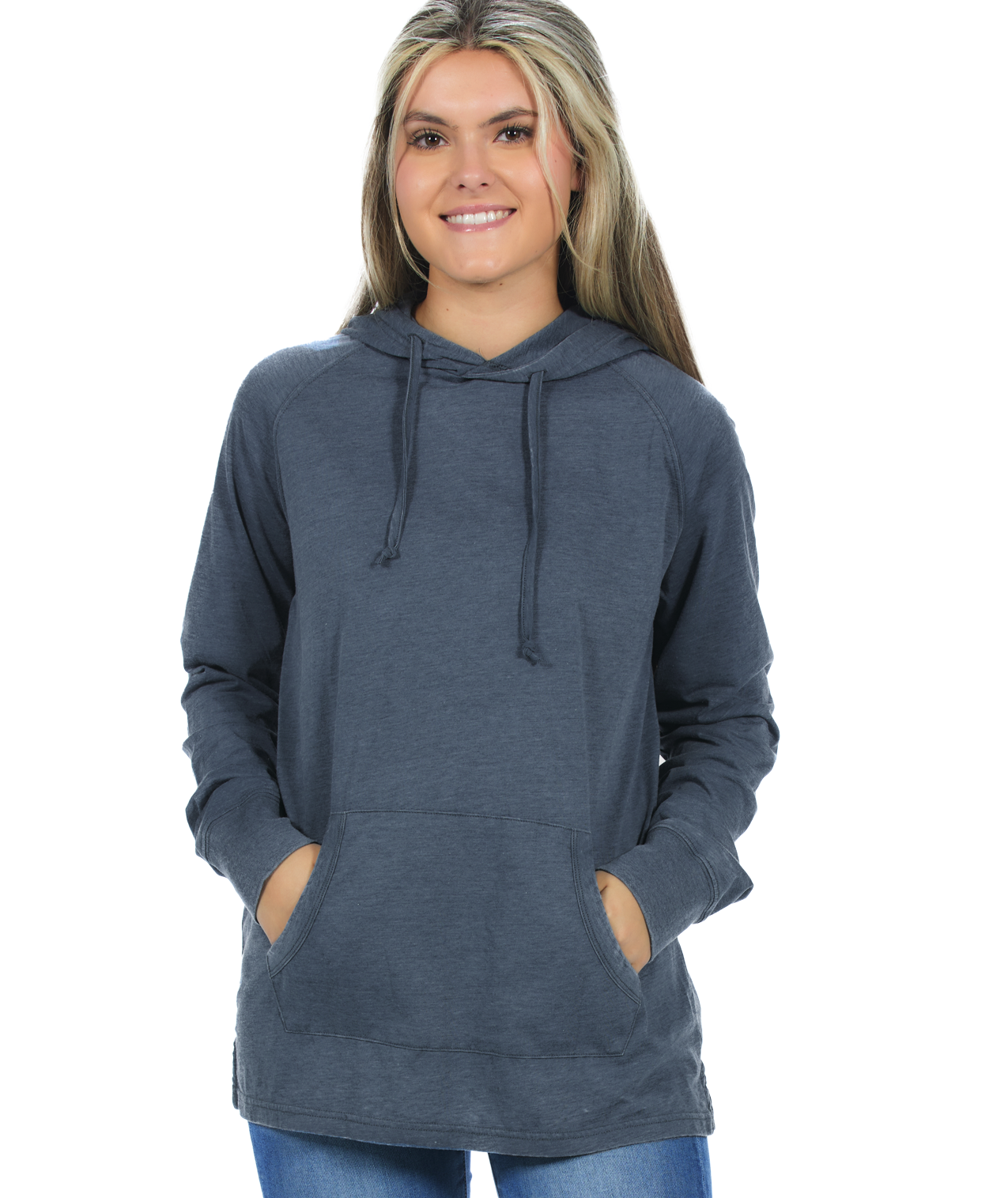 U.S. Apparel - Vente Sweat à capuche – femme - Chandail à capuchon unisexe en jersey - Light Garment Burnout Raglan38