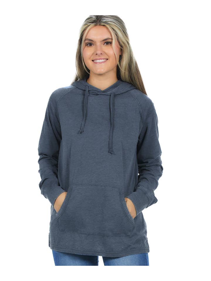 U.S. Apparel - Wholesale Hoodie – Women's - Unisex Fit Jersey Hoodie - Light Garment Burnout Raglan38