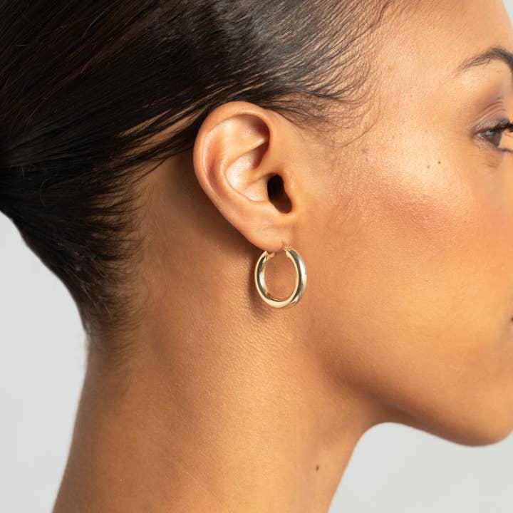 Medium Bold Hoops for wholesale by Dainty Diamond