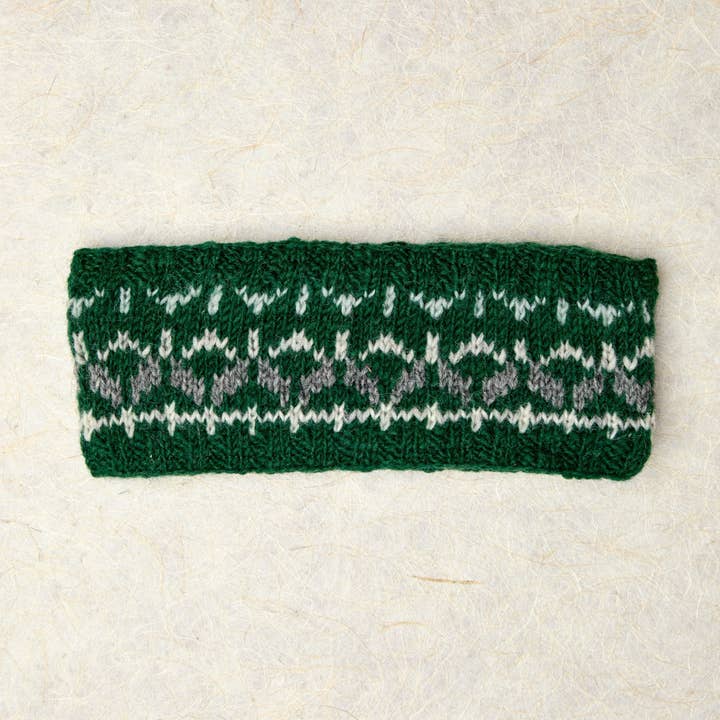 By Many Hands - Wholesale Fashion Headband - Women's - Freya Evergreen Knit Headband0