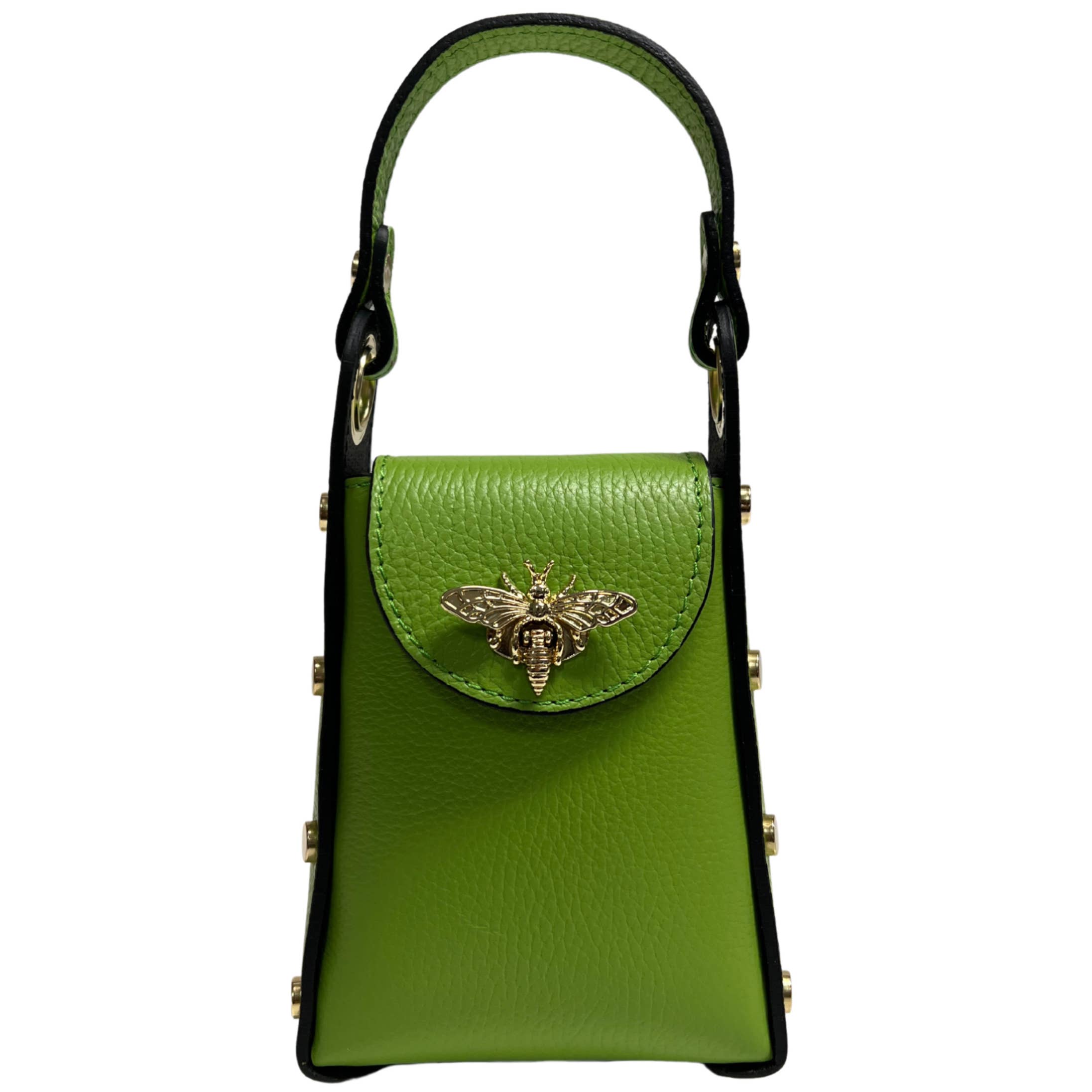MODARNO - Wholesale Top Handle Bag - Women's - Modarno mini bag in genuine leather dollar with bee-shaped l21