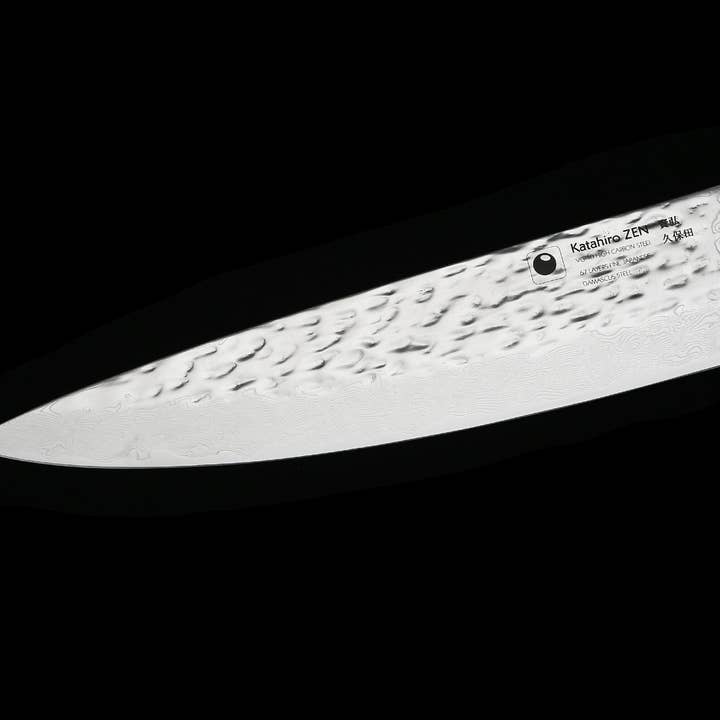 Ed Mahony – Großhandel Messersets – Zen - 3-teiliges Set, Damast gehämmerte Kochmesser & Bambushalter3