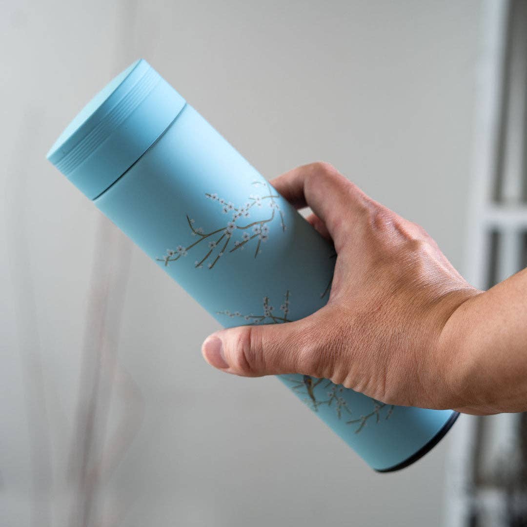 Urban Tokyo - Vendita all'ingrosso Fiaschette - Thermos in acciaio inossidabile isolato sottovuoto da 17oz Fiore di Prugno (1/50)4