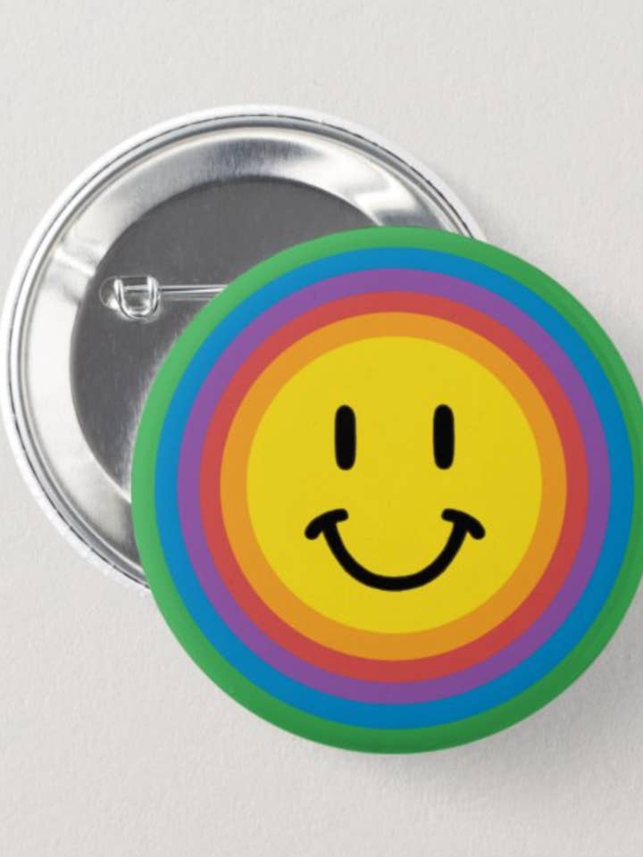 Bouton Smiley Face pour la vente par Astral Weekend