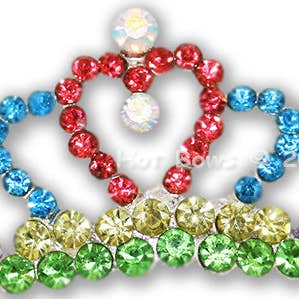 Tiara pequeña, multicolor para venta al por mayor de Hot Bows