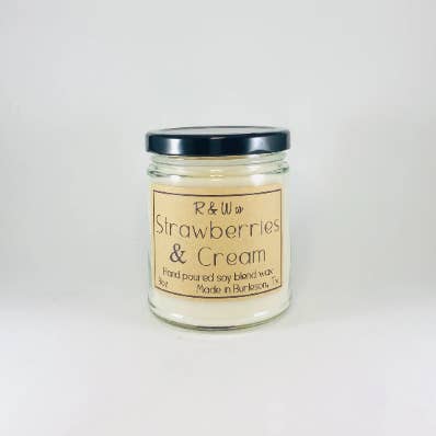 R&W Company LLC - Wholesale Jar/Filled Candle - Strawberries & Cream Candles