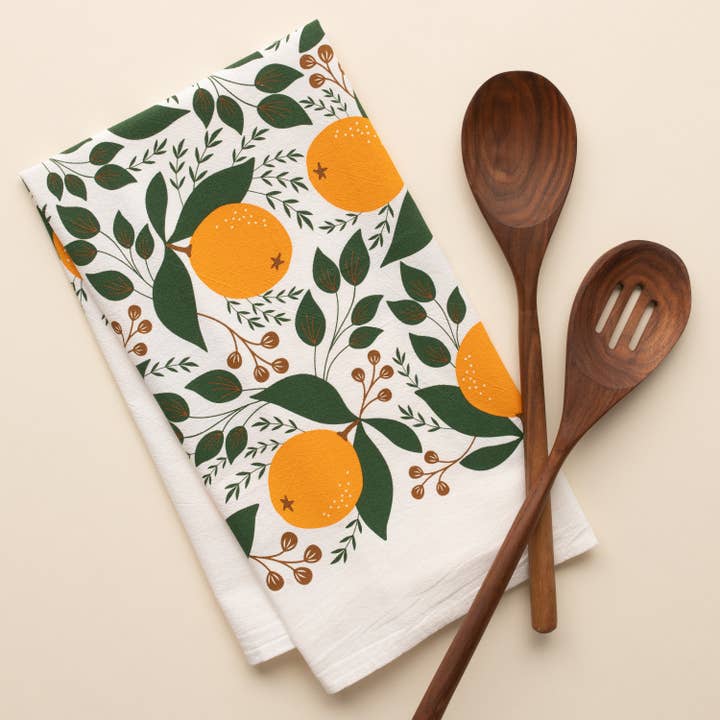 HAZELMADE® Tea Towels + Gifts - Wholesale Tea Towel - Oranges Tea Towel | Kitchen Decor
