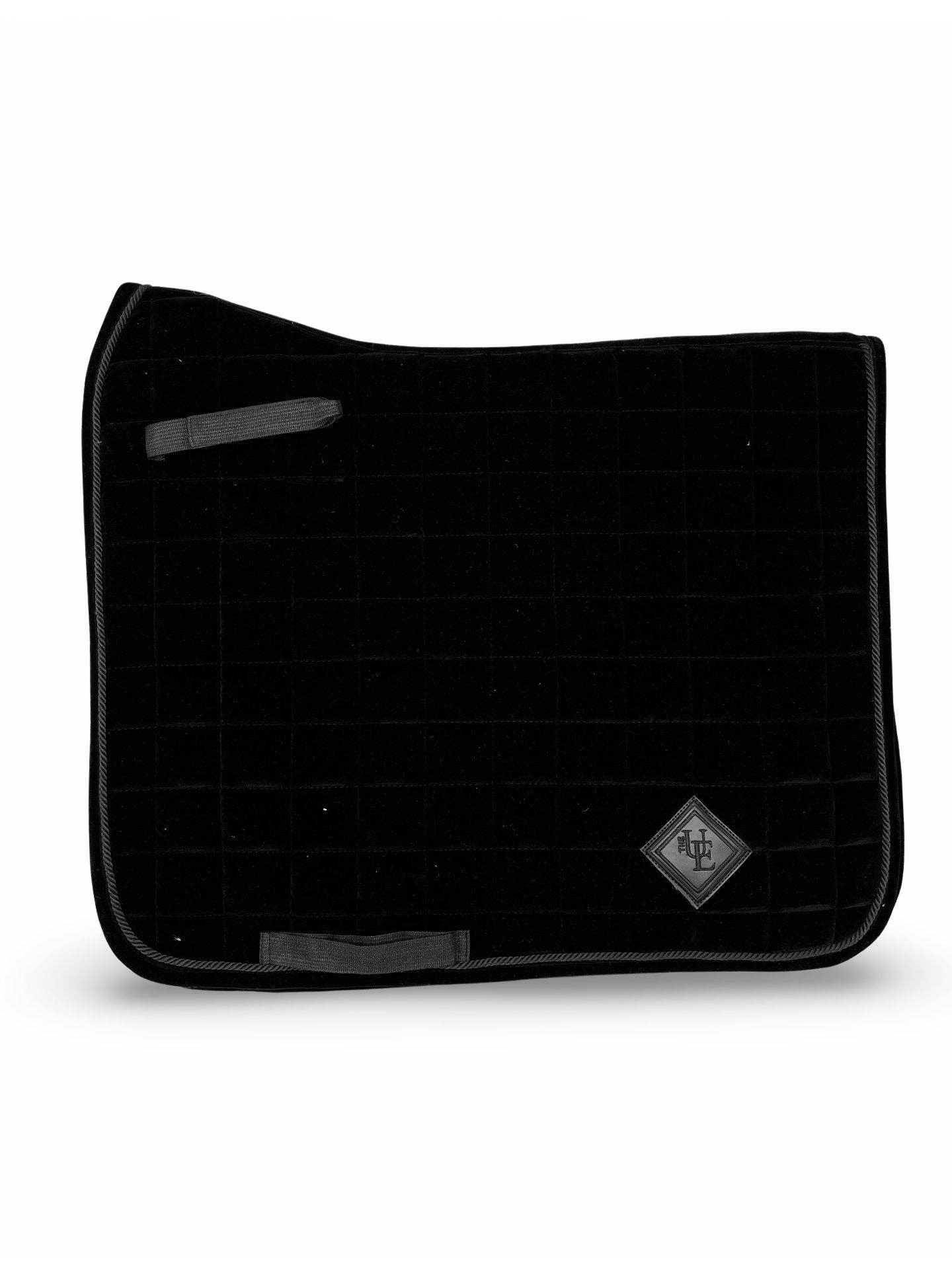 The Urbany Equine - Wholesale Horseback Riding Gear - Black Velvet Dressage Saddle Pad2