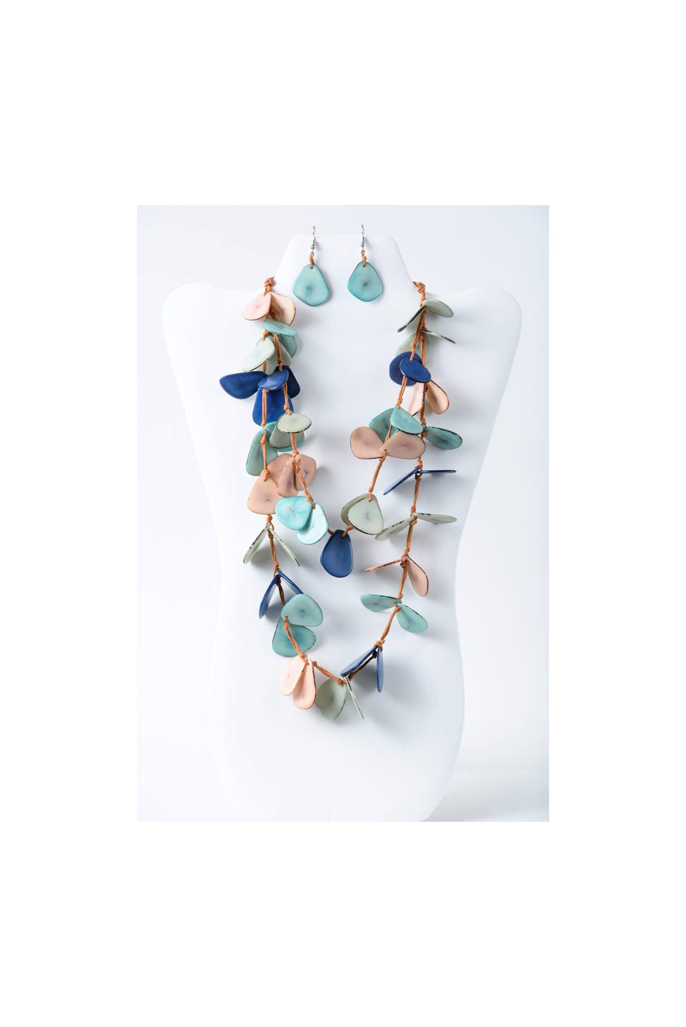 TaguArtsy – wholesale Smycken – Nola kronblad lång Tagua halsbandsuppsättning32