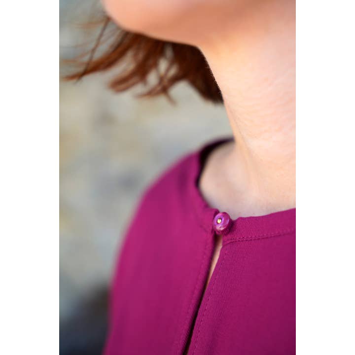 Eglantine et Zoé - Vente Tissu - Tissu Rose Magenta Sergé De Viscose Ecovero5