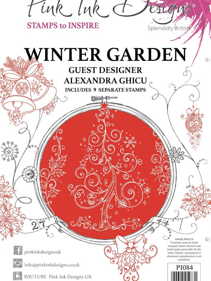 Winter Garden A5 Clear Stamp Set for wholesale by Ecstasy Crafts Distributing