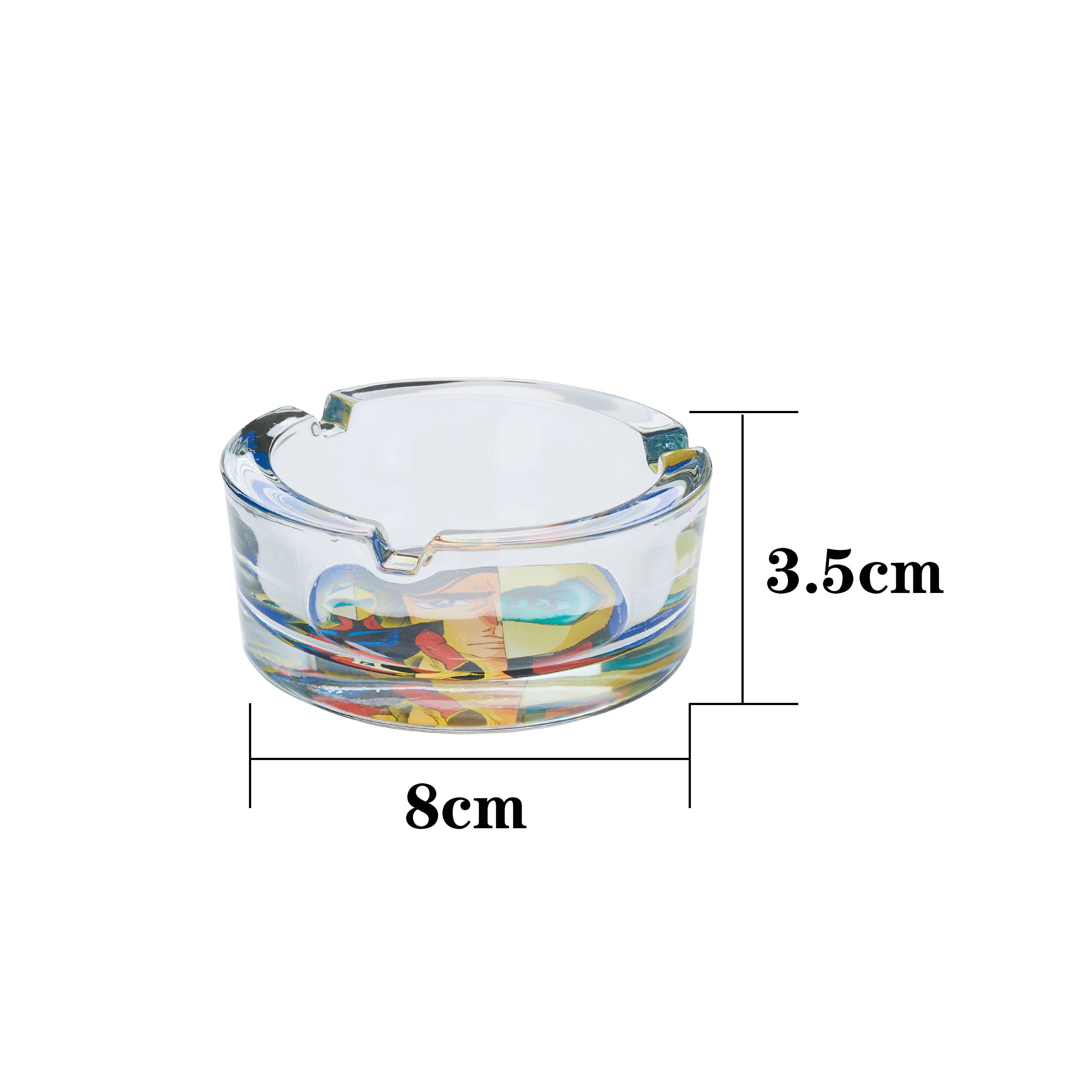 Champ by Polyflame - Wholesale Asbak - GOLDORAK glazen asbak van 8 cm1