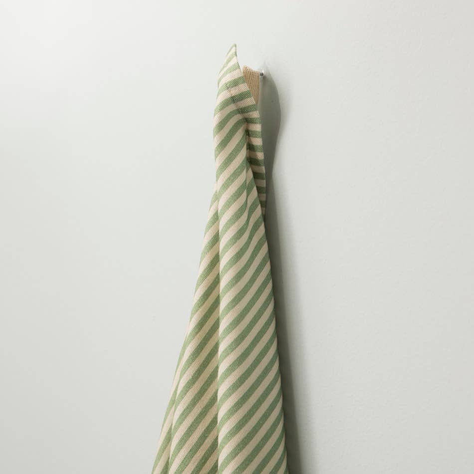 Mahe Homeware - Wholesale Tea Towel - Green Stripe Kitchen Towel Set 25