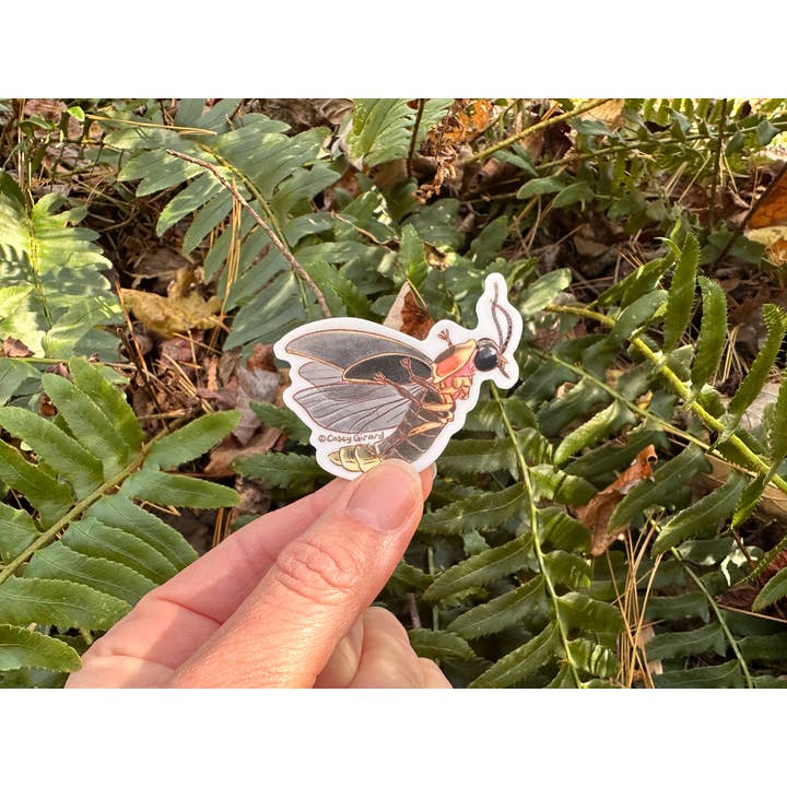 Autocollant en vinyle - Luciole pour la vente par River Thrush Studio