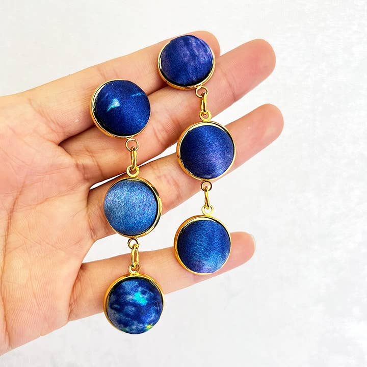 Brincos Elegante em Tecido Eastern por atacado de Aprilis Creations