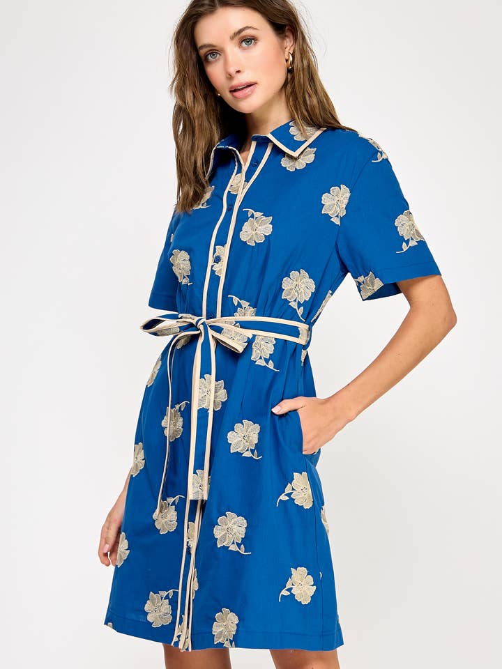 RUBIENN - Venta al por mayor Vestido - Mujer - Vestido corto bordado3