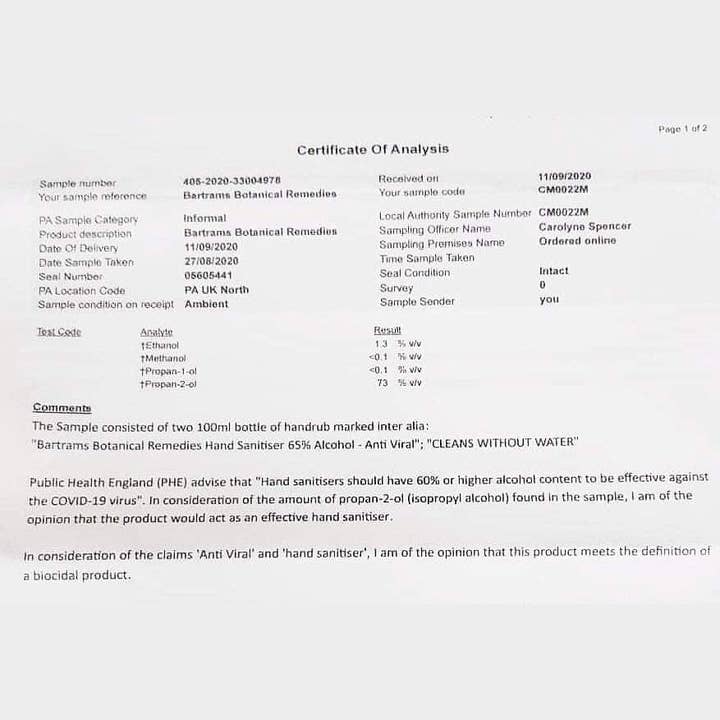 Herbs On The Hill – wholesale Hand sanitiser – Hand Sanitiser 5 litre Certified Anti Viral and Anti Bacterial13