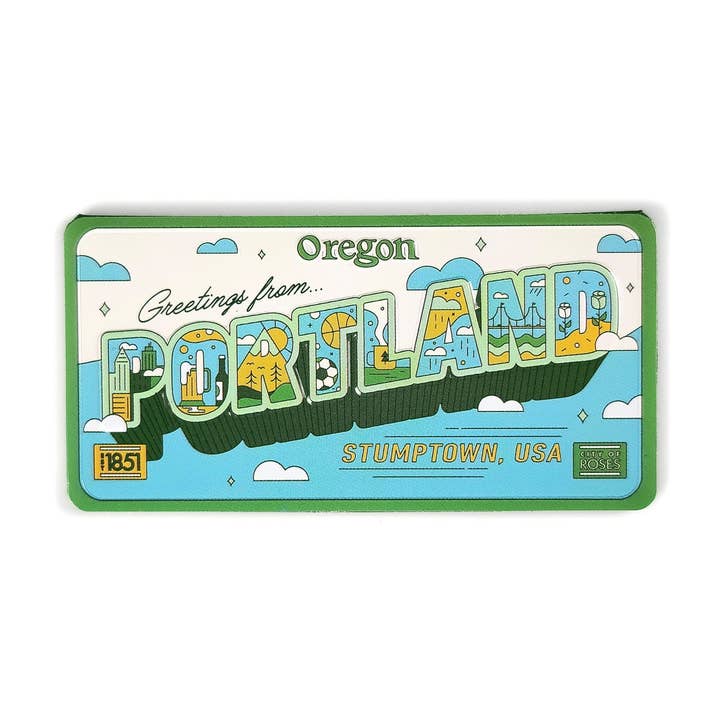 Salutations de Portland License Magnet pour la vente par Hello From Oregon