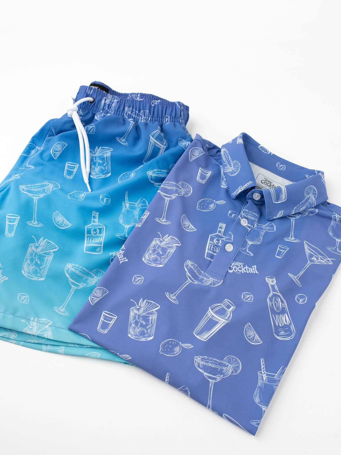 Team Cocktail - Wholesale Swim Shorts - Men's - Ombre Cocktails Hybrid Swim Shorts2