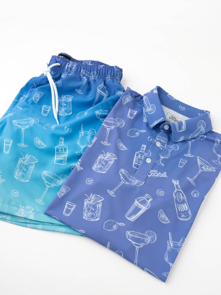 Team Cocktail - Wholesale Swim Shorts - Men's - Ombre Cocktails Hybrid Swim Shorts2