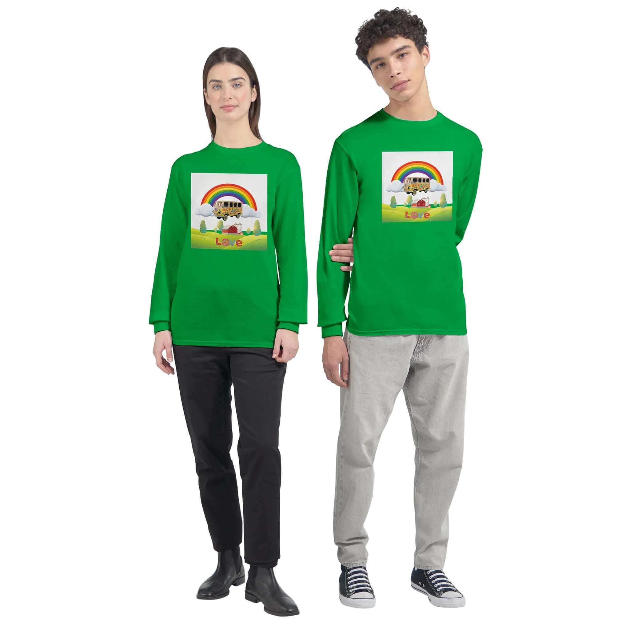 Irish Green Flower Power Love Lift Your Spirit Classic T-Shirt for wholesale on Faire0