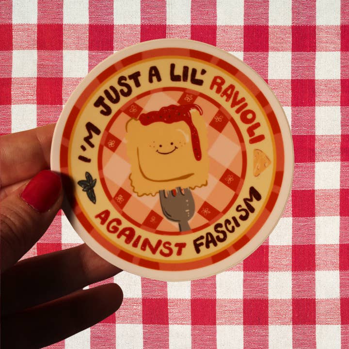 Liberal Jane Illustration - Wholesale Sticker - Anti Fascist Raviolo - Sticker1
