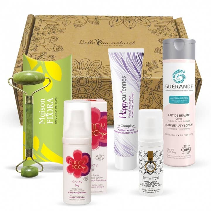 Set of 5 organic and French treatments “Evening Ritual” for wholesale by Belle au Naturel