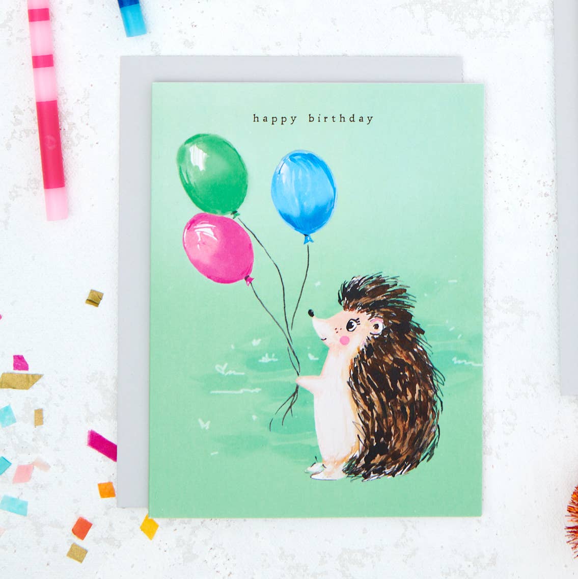 Darling Lemon – postal de parabéns por atacado – Porco-espinho, Cartão de Aniversário 0