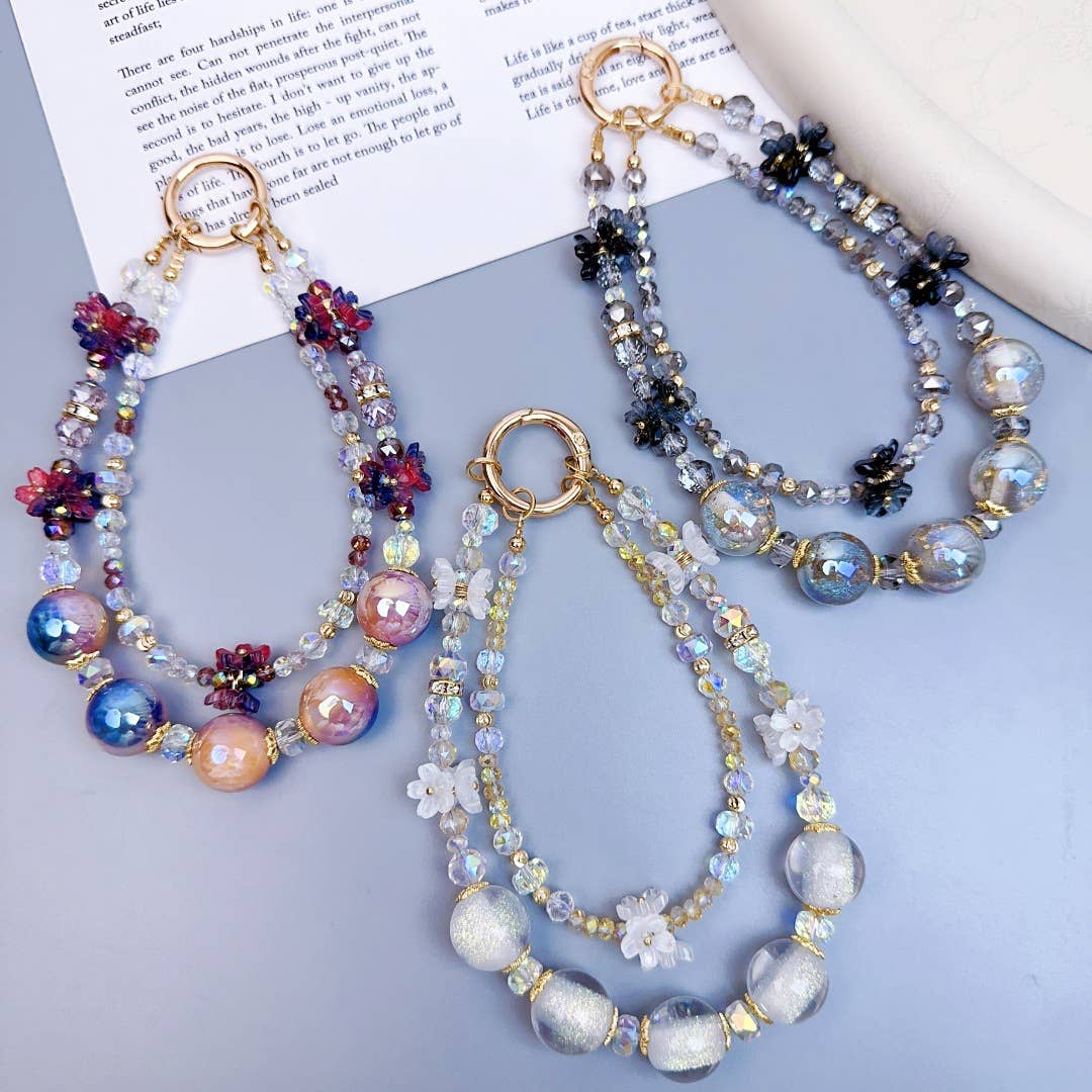 MKS America - Wholesale Individual Charm/Pendant - Fashionable Glass Bead Phone Case Bag Charms10