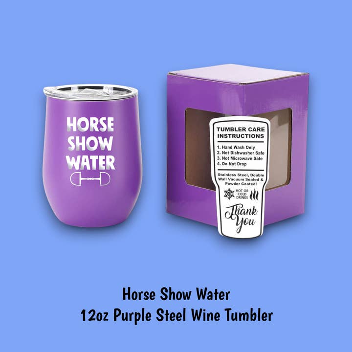 Equine & Design, LLC - Wholesale Insulated Mug/Tumbler - Horse Show Water Steel Wine Tumbler5