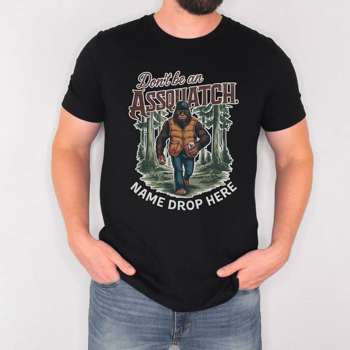 Namedrop Sasquatch Shirt - Mens Unisex for wholesale by 208 Tees
