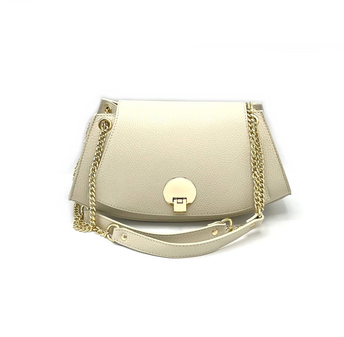 Suie Valentini srl – Großhandel Henkeltasche – Damen – Echtes Leder Umhängetasche mit Kette, handgefertigt in Italien, Art. 1124397